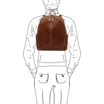 Canberra - 2 Compartment leather backpack | TL142460