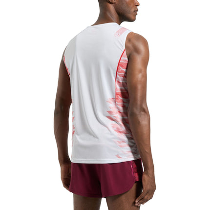 Canotta Pacer Uomo Chalk/Muntain Red