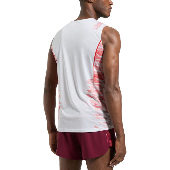 Canotta Pacer Uomo Chalk/Muntain Red