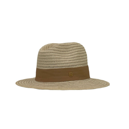 Cappello Righe Beige