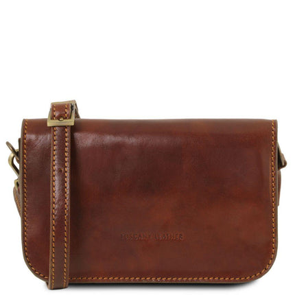 Carmen - Leather shoulder bag with flap | TL141713