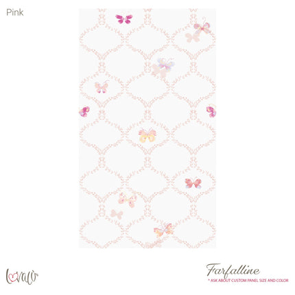 Carta da parati - Farfalline rosa
