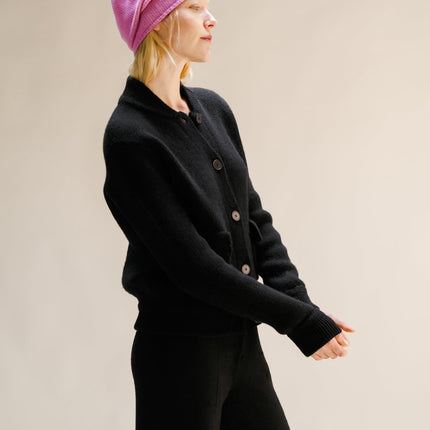 Cashmere Mix Bomber Jacket