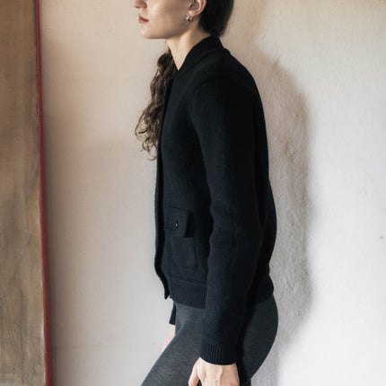 Cashmere Mix Bomber Jacket