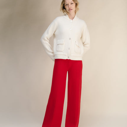 Cashmere Mix Bomber Jacket