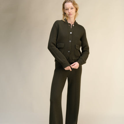 Cashmere Mix Bomber Jacket