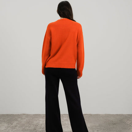 Cashmere Mix Cable Knit Sweater