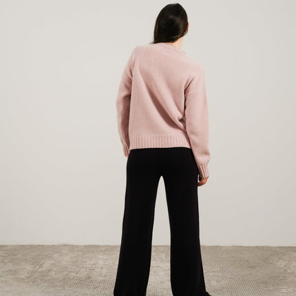 Cashmere Mix Cable Knit Sweater