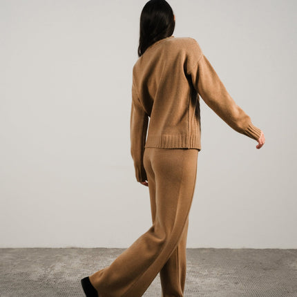 Cashmere Mix Cable Knit Sweater