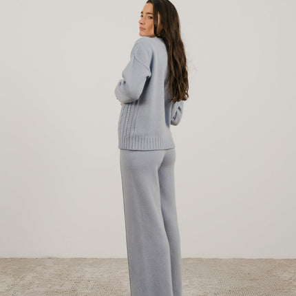 Cashmere Mix Cable Knit Sweater