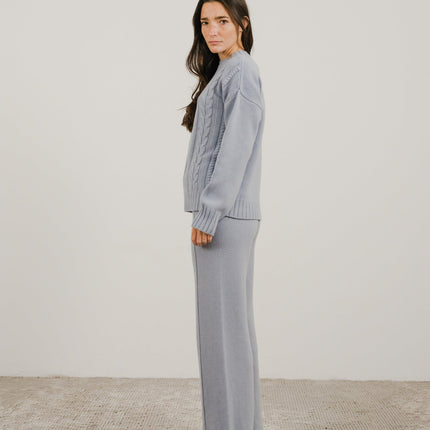 Cashmere Mix Cable Knit Sweater