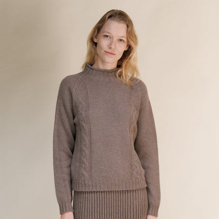 Cashmere Mix Cable "Ricciolo" Sweater (3D - Knit)