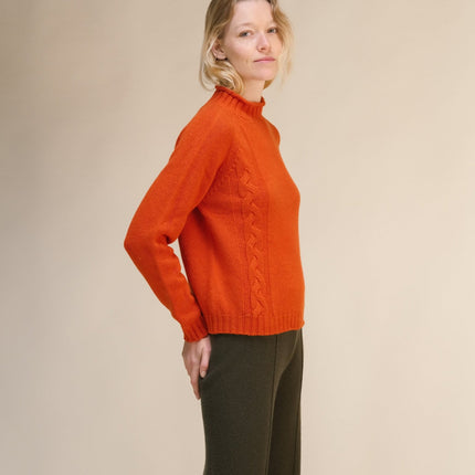 Cashmere Mix Cable "Ricciolo" Sweater (3D - Knit)