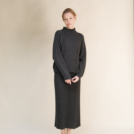 Cashmere Mix Cable "Ricciolo" Sweater (3D - Knit)