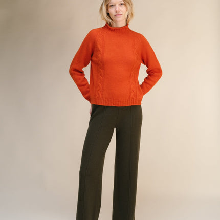 Cashmere Mix Cable "Ricciolo" Sweater (3D - Knit)