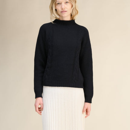 Cashmere Mix Cable "Ricciolo" Sweater (3D - Knit)