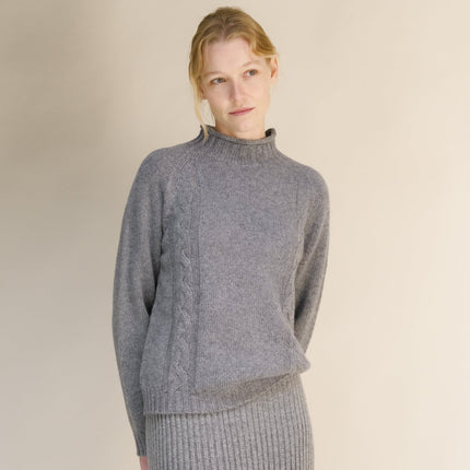 Cashmere Mix Cable "Ricciolo" Sweater (3D - Knit)