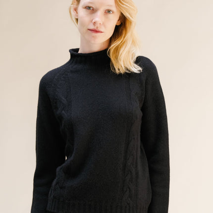 Cashmere Mix Cable "Ricciolo" Sweater (3D - Knit)