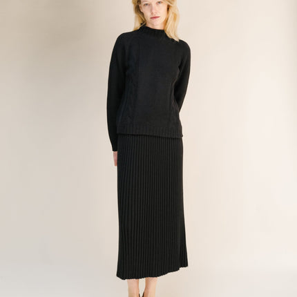 Cashmere Mix Cable "Ricciolo" Sweater (3D - Knit)