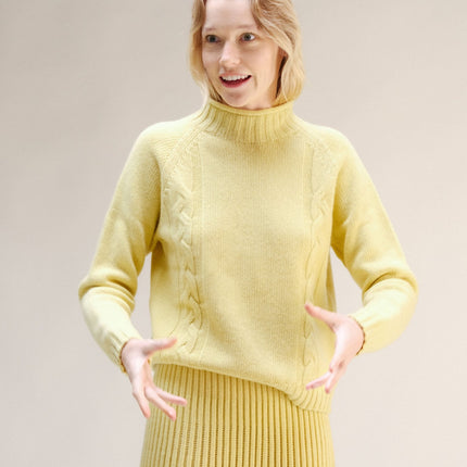 Cashmere Mix Cable "Ricciolo" Sweater (3D - Knit)