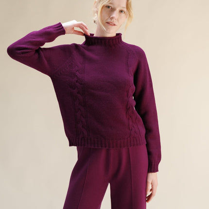 Cashmere Mix Cable "Ricciolo" Sweater (3D - Knit)