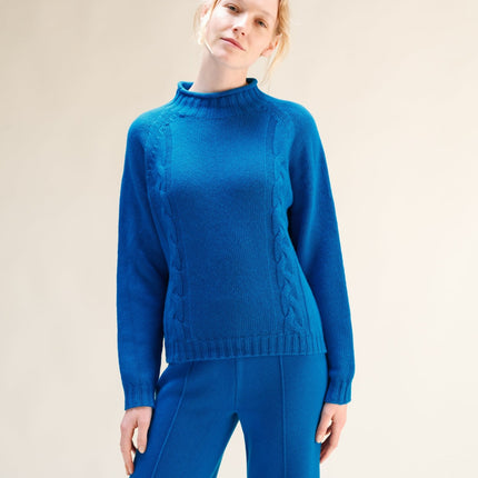 Cashmere Mix Cable "Ricciolo" Sweater (3D - Knit)