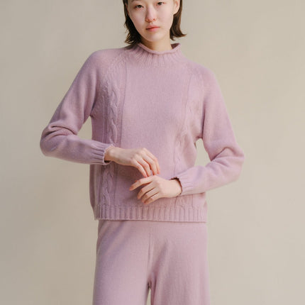 Cashmere Mix Cable "Ricciolo" Sweater (3D - Knit)