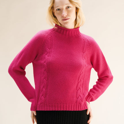 Cashmere Mix Cable "Ricciolo" Sweater (3D - Knit)