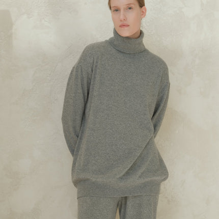 Cashmere Mix Classic Turtleneck Sweater