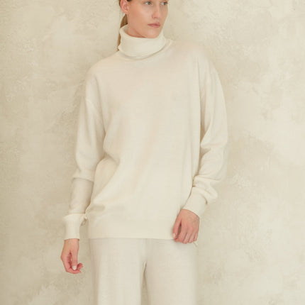 Cashmere Mix Classic Turtleneck Sweater