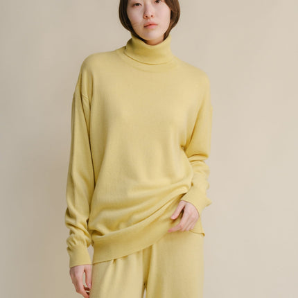 Cashmere Mix Classic Turtleneck Sweater