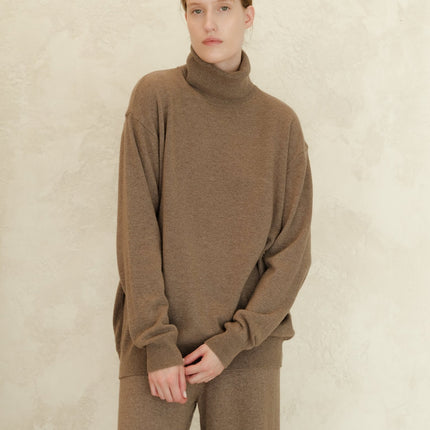 Cashmere Mix Classic Turtleneck Sweater
