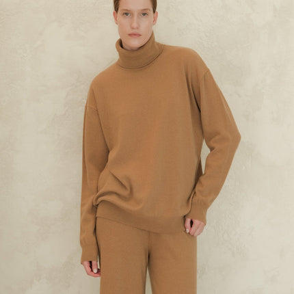 Cashmere Mix Classic Turtleneck Sweater