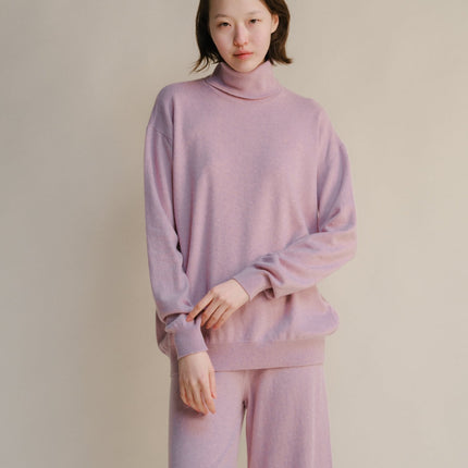 Cashmere Mix Classic Turtleneck Sweater
