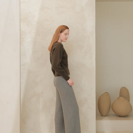 Cashmere Mix Crewneck Raglan Sweater