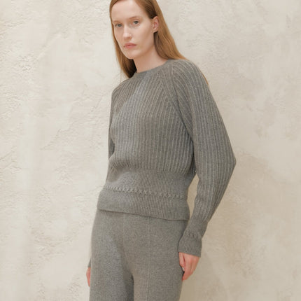 Cashmere Mix Crewneck Raglan Sweater