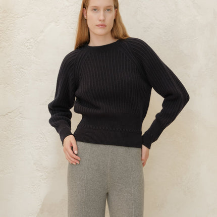 Cashmere Mix Crewneck Raglan Sweater