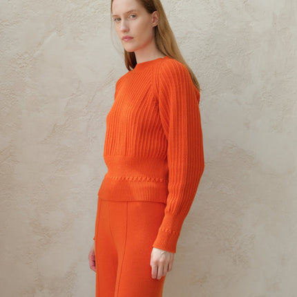 Cashmere Mix Crewneck Raglan Sweater