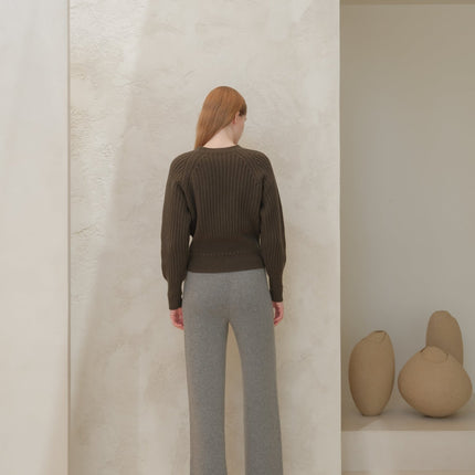 Cashmere Mix Crewneck Raglan Sweater