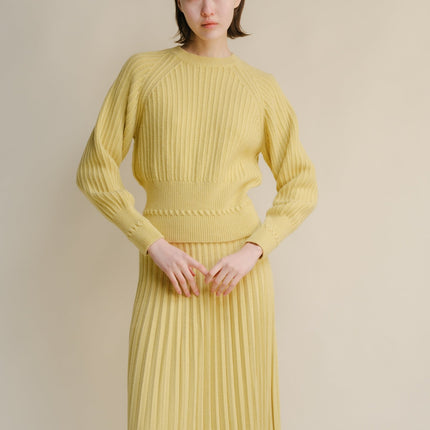 Cashmere Mix Crewneck Raglan Sweater