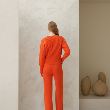 Cashmere Mix Crewneck Raglan Sweater