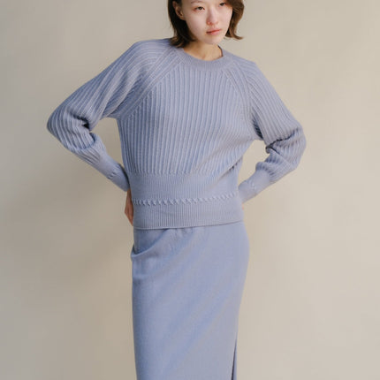 Cashmere Mix Crewneck Raglan Sweater