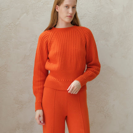 Cashmere Mix Crewneck Raglan Sweater