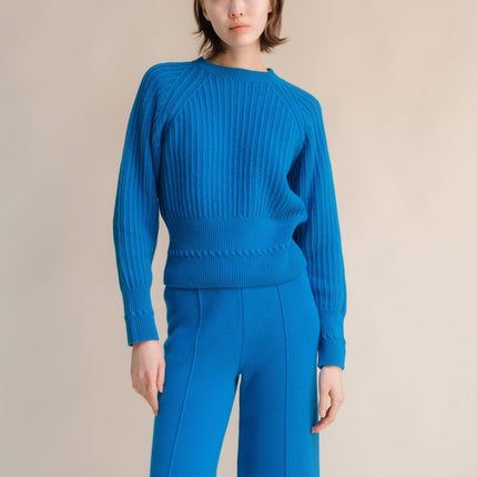 Cashmere Mix Crewneck Raglan Sweater