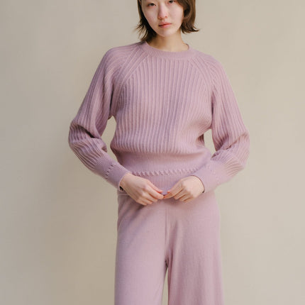 Cashmere Mix Crewneck Raglan Sweater