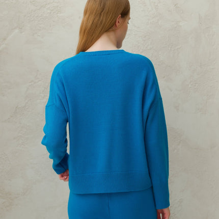 Cashmere Mix Crewneck Sweater