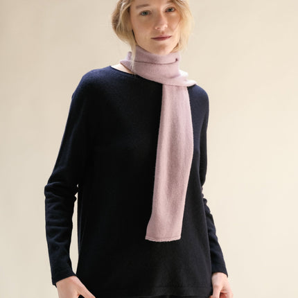 Cashmere Mix Crewneck with Curl Detail(3D - Knit)