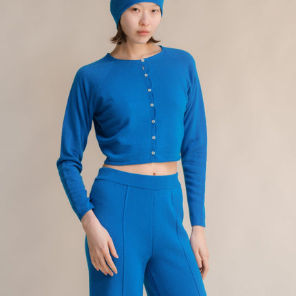 Cashmere Mix Cropped Cardigan (3D - Knit)