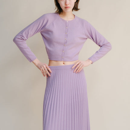 Cashmere Mix Cropped Cardigan (3D - Knit)