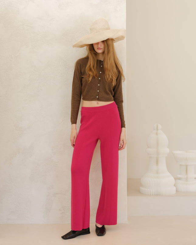 Cashmere Mix Cropped Cardigan (3D - Knit)